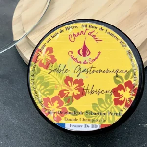 sable-gastronomique-Ail-Rose-de-Lautrec-Hibiscus-confit